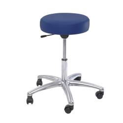 Polsterhocker mit Aluminium-Fußkreuz (45-60 cm) Royal