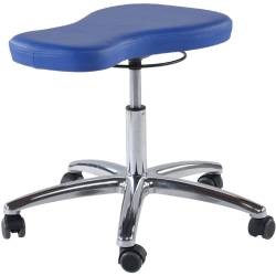 Hippo-Hocker (Ringauslösung), Aluminium-Fußkreuz, 60-86 cm 