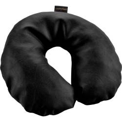 U-Kissen mit Schaumstoff-Flocken | Schwarz