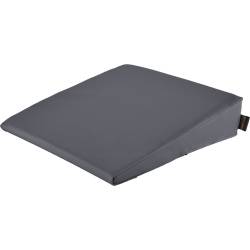 Keilkissen mit Kunstlederbezug 40x40x10/2 cm | Anthrazit