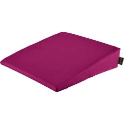 Keilkissen mit Kunstlederbezug 40x40x10/2 cm | Beere