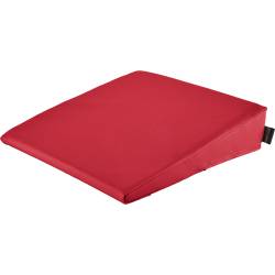 Keilkissen mit Kunstlederbezug 40x40x10/2 cm | Bordeaux