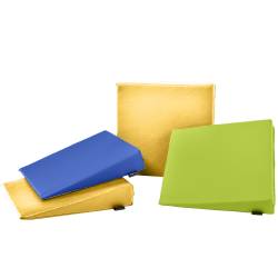 Keilkissen mit Kunstlederbezug 