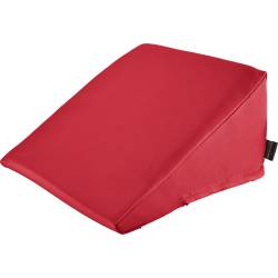 Keilkissen mit Kunstlederbezug 50x50x30/2 cm | Bordeaux