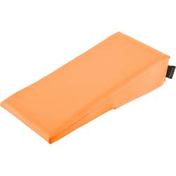 Keilkissen mit Kunstlederbezug 40x20x10/2 cm | Apricot