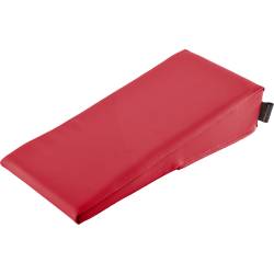 Keilkissen mit Kunstlederbezug 40x20x10/2 cm | Bordeaux