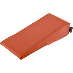 Keilkissen mit Kunstlederbezug 40x20x10/2 cm | Karneol