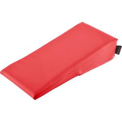 Keilkissen mit Kunstlederbezug 40x20x10/2 cm | Kirsch