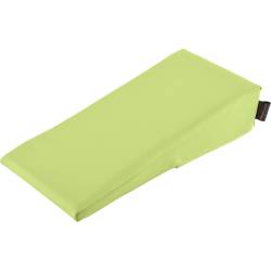 Keilkissen mit Kunstlederbezug 40x20x10/2 cm | Lindgrün