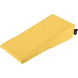 Keilkissen mit Kunstlederbezug 40x20x10/2 cm | Mais