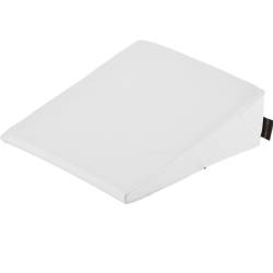 Keilkissen mit Kunstlederbezug 40x40x20/2 cm | Weiß