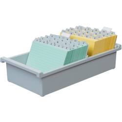 Karteitrog aus Kunstsoff, A5 quer für ca. 1300 Karten 