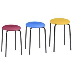 Rundhocker mit Polster 