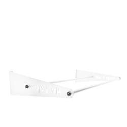 top | vit® Wandhalterung 64 cm 2 Ablagestangen | Weiß