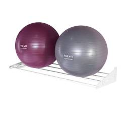 top | vit® Wandhalterung 64 cm Mittel | 4 Ablagestangen | Weiß