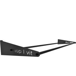 top | vit® Wandhalterung 64 cm Groß | 2 Ablagestangen | Anthrazit