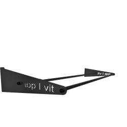 top | vit® Wandhalterung 64 cm Mittel | 2 Ablagestangen | Anthrazit