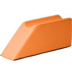 Lymphdrainagekeile mit einer Beinmulde, 75x22x30 cm | Apricot