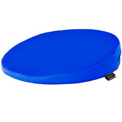 Sitzkeilkissen rund mit Kunstlederbezug, ca. Ø 35 x 8/1 cm Atoll