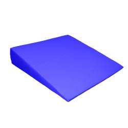 Sitzkeilkissen eckig, aus Verbundschaum mit Stoffbezug blau