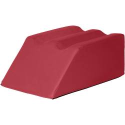 Lymphdrainagekeile mit zwei Beinmulden, 75x50x30 cm | Bordeaux