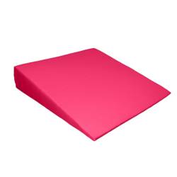 Sitzkeilkissen eckig, aus Verbundschaum mit Stoffbezug pink