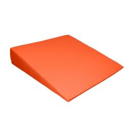 Sitzkeilkissen eckig, aus Verbundschaum mit Stoffbezug orange