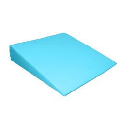 Sitzkeilkissen eckig, aus Verbundschaum mit Stoffbezug türkis