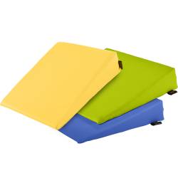 Sitzkeilkissen eckig mit Kunstlederbezug, ca. 38 x 38 x 8/1 cm 