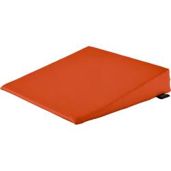 Sitzkeilkissen eckig mit Kunstlederbezug, ca. 38 x 38 x 8/1 cm Karneol