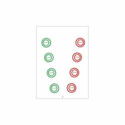 ARTZT neuro Fusionskarten Vergenz Ringe rot-grün 