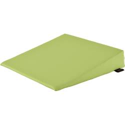 Sitzkeilkissen eckig mit Kunstlederbezug, ca. 38 x 38 x 8/1 cm Lindgrün