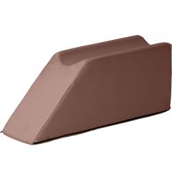 Lymphdrainagekeile mit einer Beinmulde, 75x22x30 cm | Mocca