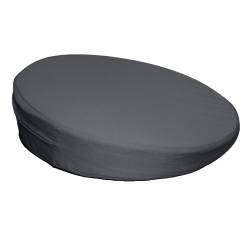 Sitzkeilkissen rund mit Stoffbezug, ca. Ø 35 x 8/1 cm anthrazit