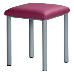 Therapiehocker eckig 55 cm | Silber | Beere