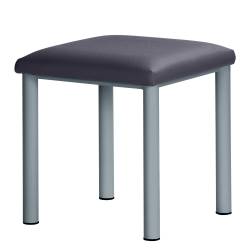 Therapiehocker eckig 45 cm | Silber | Anthrazit