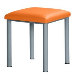 Therapiehocker eckig 50 cm | Silber | Apricot