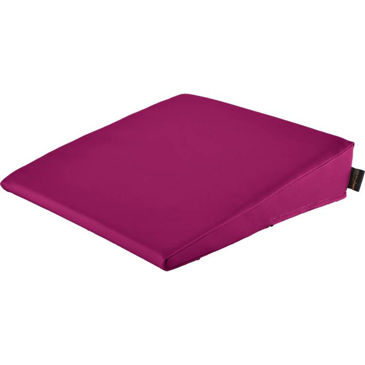 Öffne Keilkissen mit Kunstlederbezug