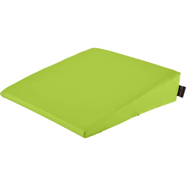 &Ouml;ffne Keilkissen mit Kunstlederbezug