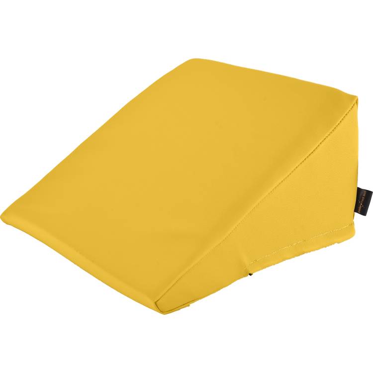 &Ouml;ffne Keilkissen mit Kunstlederbezug