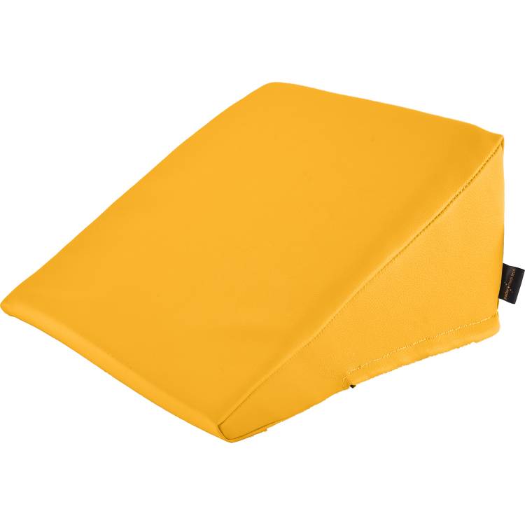 Öffne Keilkissen mit Kunstlederbezug