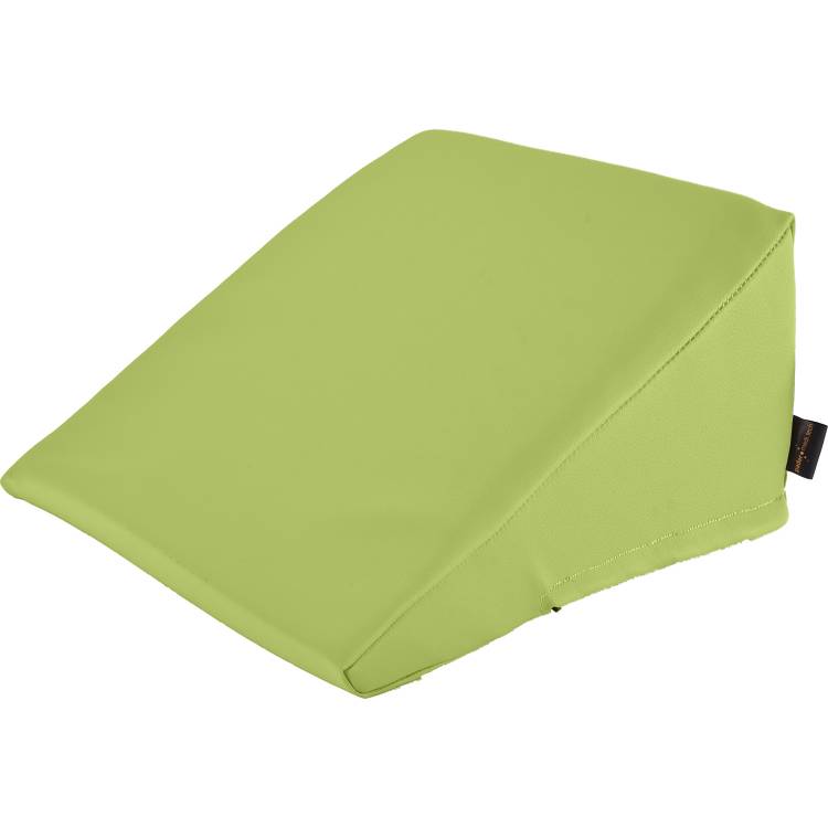 Öffne Keilkissen mit Kunstlederbezug