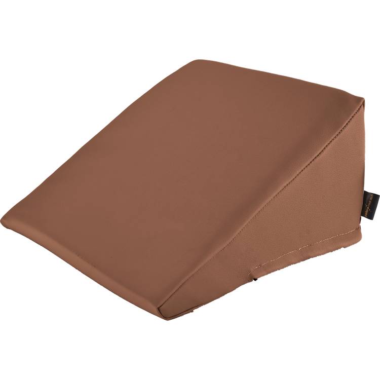 &Ouml;ffne Keilkissen mit Kunstlederbezug