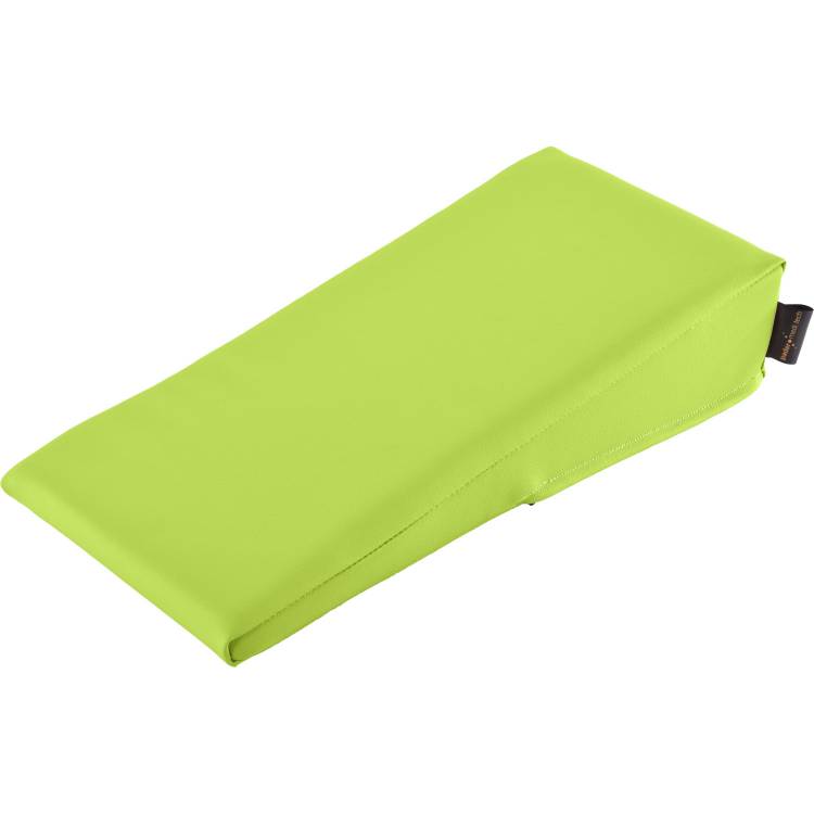 Öffne Keilkissen mit Kunstlederbezug