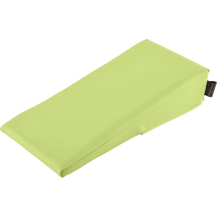 &Ouml;ffne Keilkissen mit Kunstlederbezug