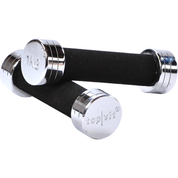 &Ouml;ffne top | vit® chrom.dumbbell für Therapie & Fitness