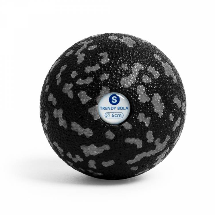 &Ouml;ffne Faszienball TrendySport Bola Bola S 6 cm schwarz/grau