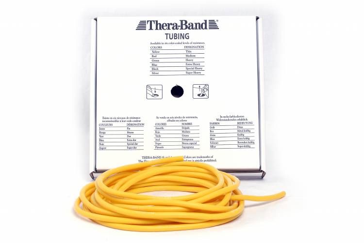 Öffne TheraBand® Tubing Gelb – leicht | 7,5 m Trainingsband