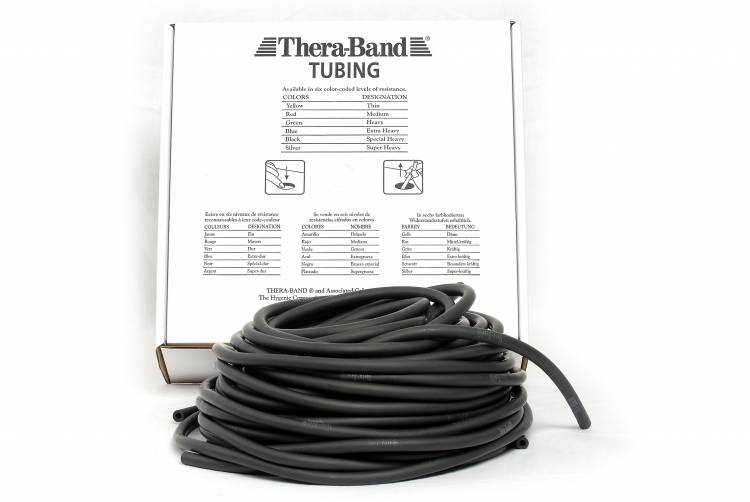 Öffne TheraBand® Tubing schwarz – spezial stark, 30,5 m Rolle