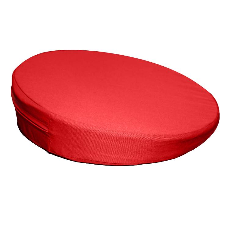 &Ouml;ffne Sitzkeilkissen rund mit Stoffbezug, ca. Ø 35 x 8/1 cm